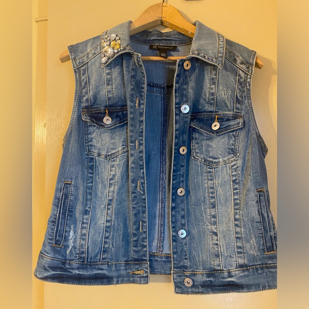 Denim vest by INC.